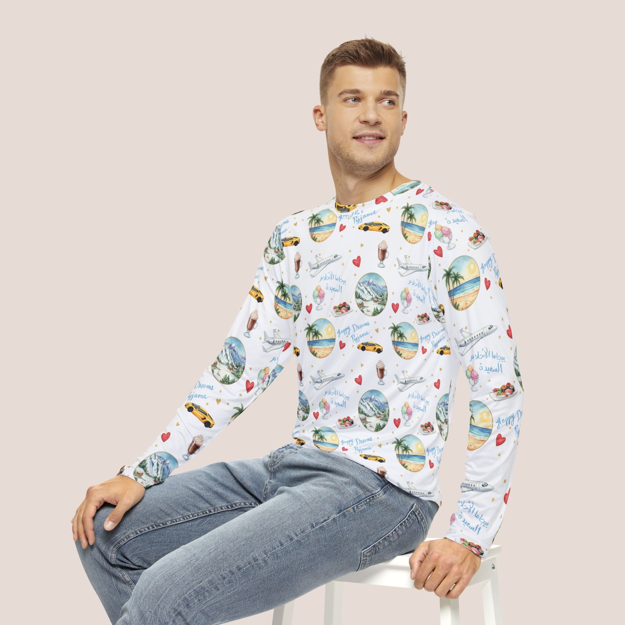 Dreaming of Vacation Men’s Pyjama Top