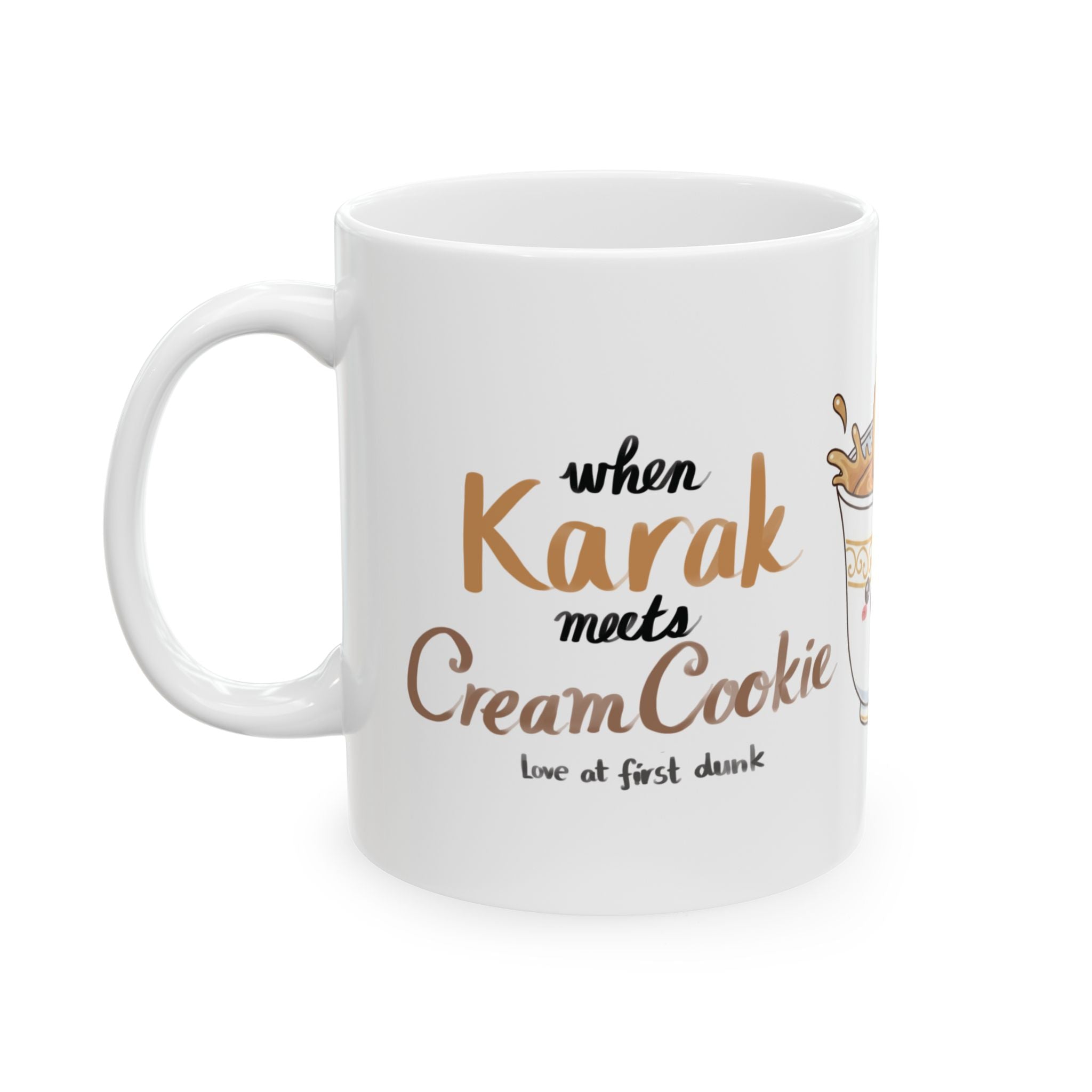 Karak and Cream Cookie Kawaii Mug