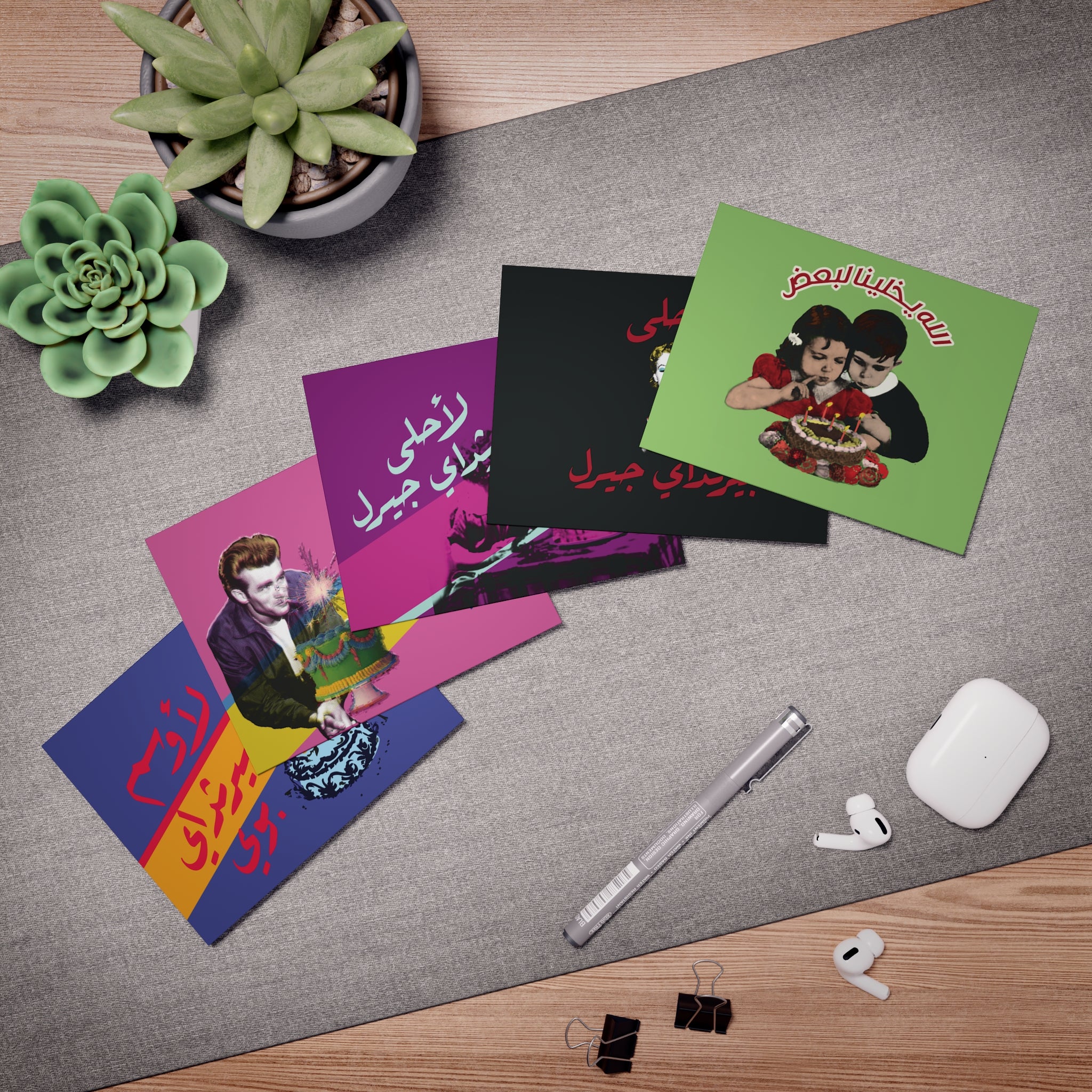Vintage Celebrations | 5-Pack of Luxe Greeting cards