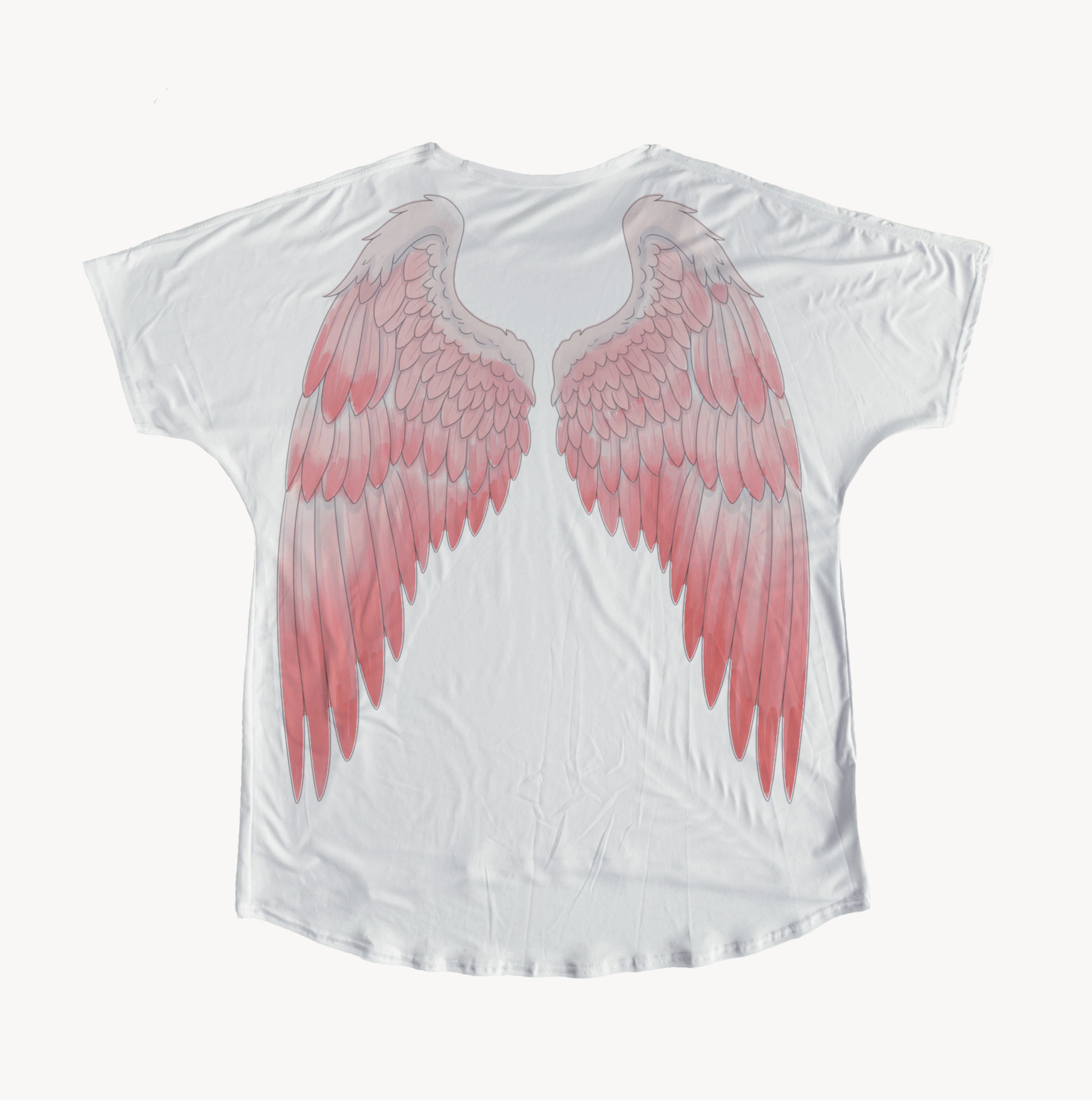 Flamingo Wings Oversized Maternity Shirt