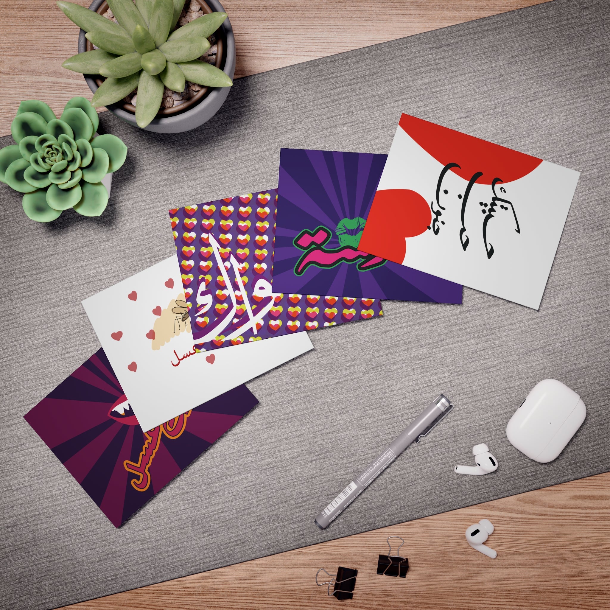 In Love | 5-Pack of Luxe Greeting cards