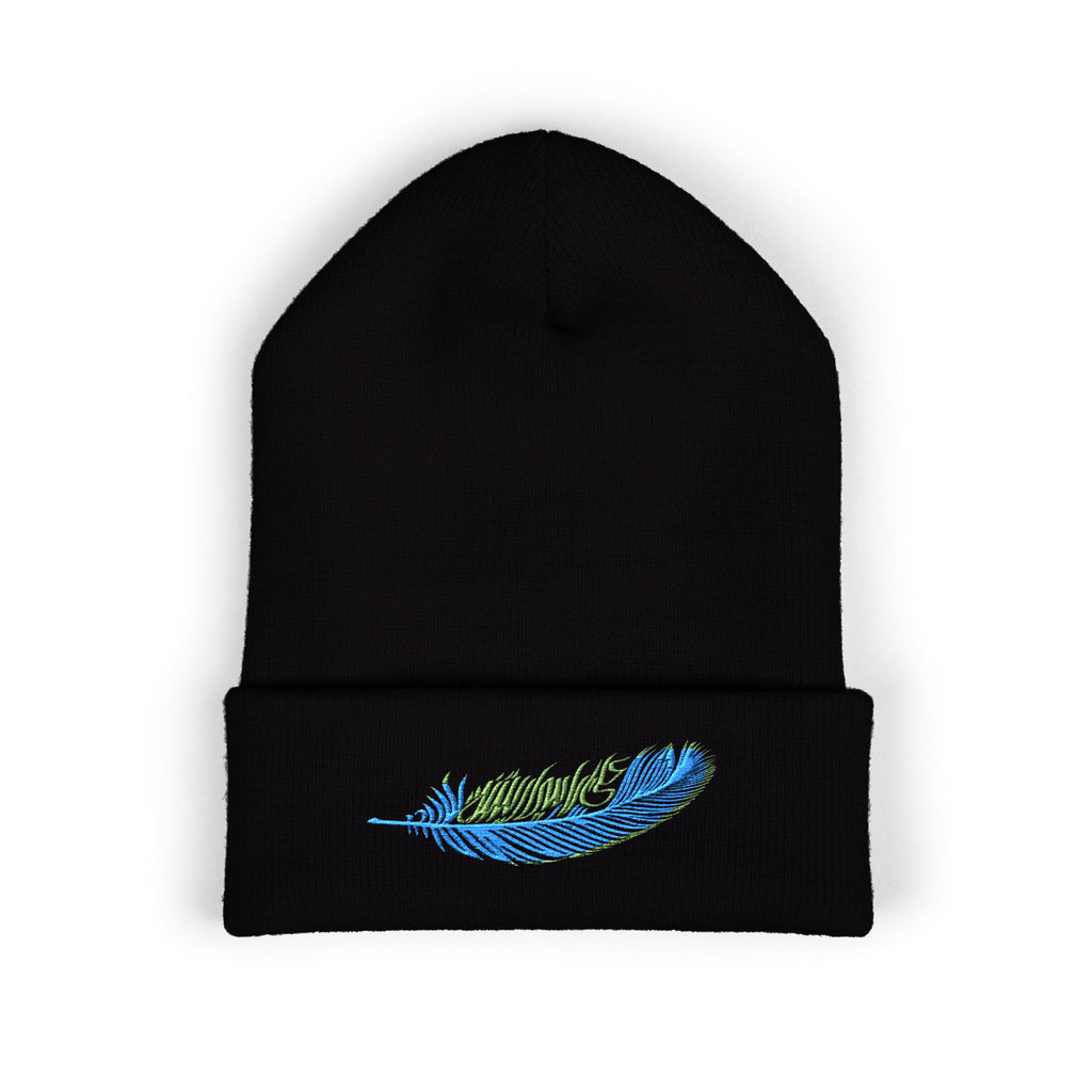 Feather on My Head Beanie