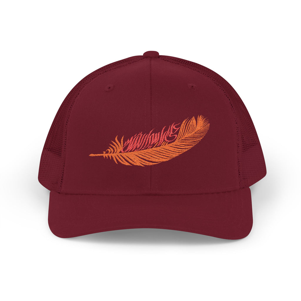 Red Feather On My Head SnapBack Trucker Cap