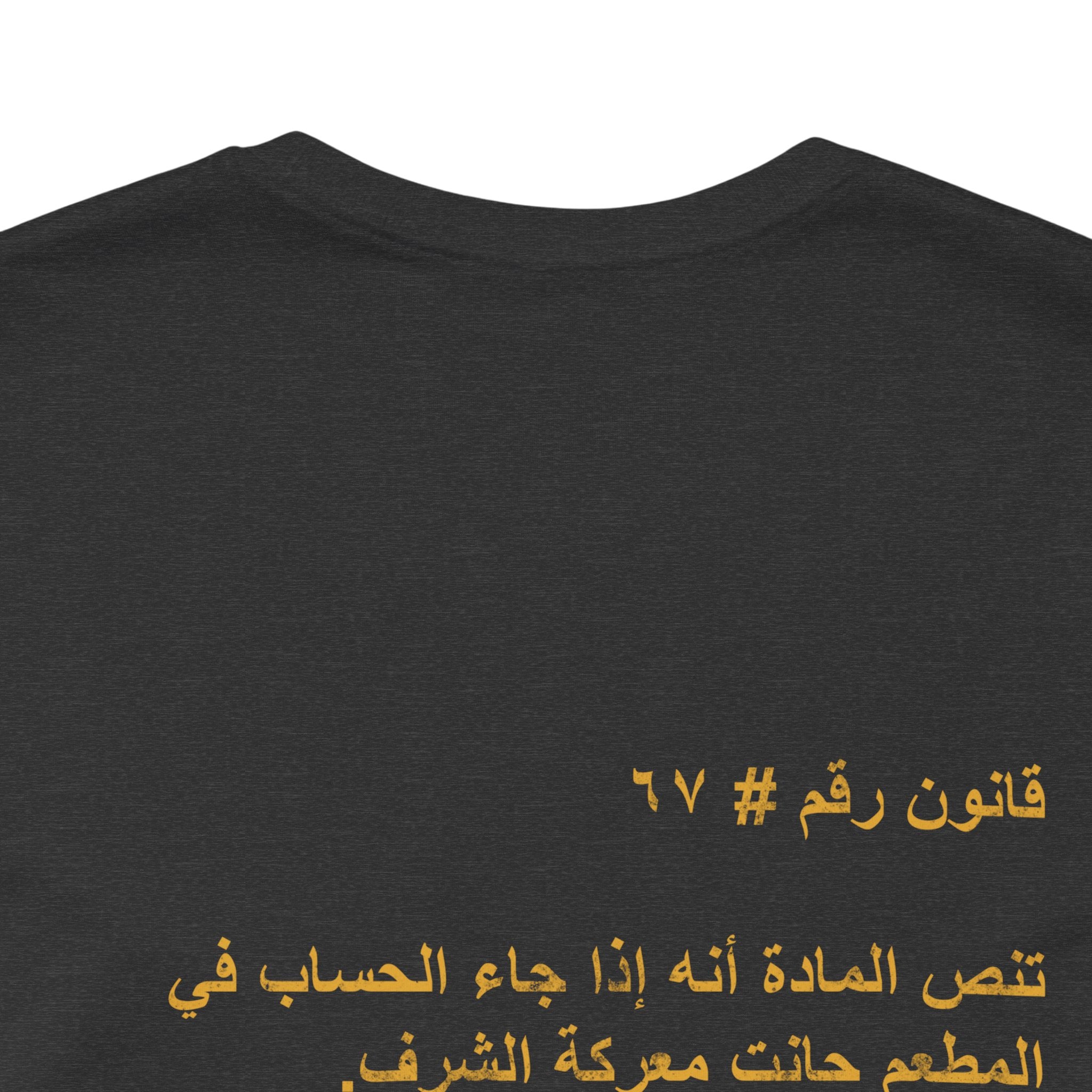 Arab Rule no.67: The Bill