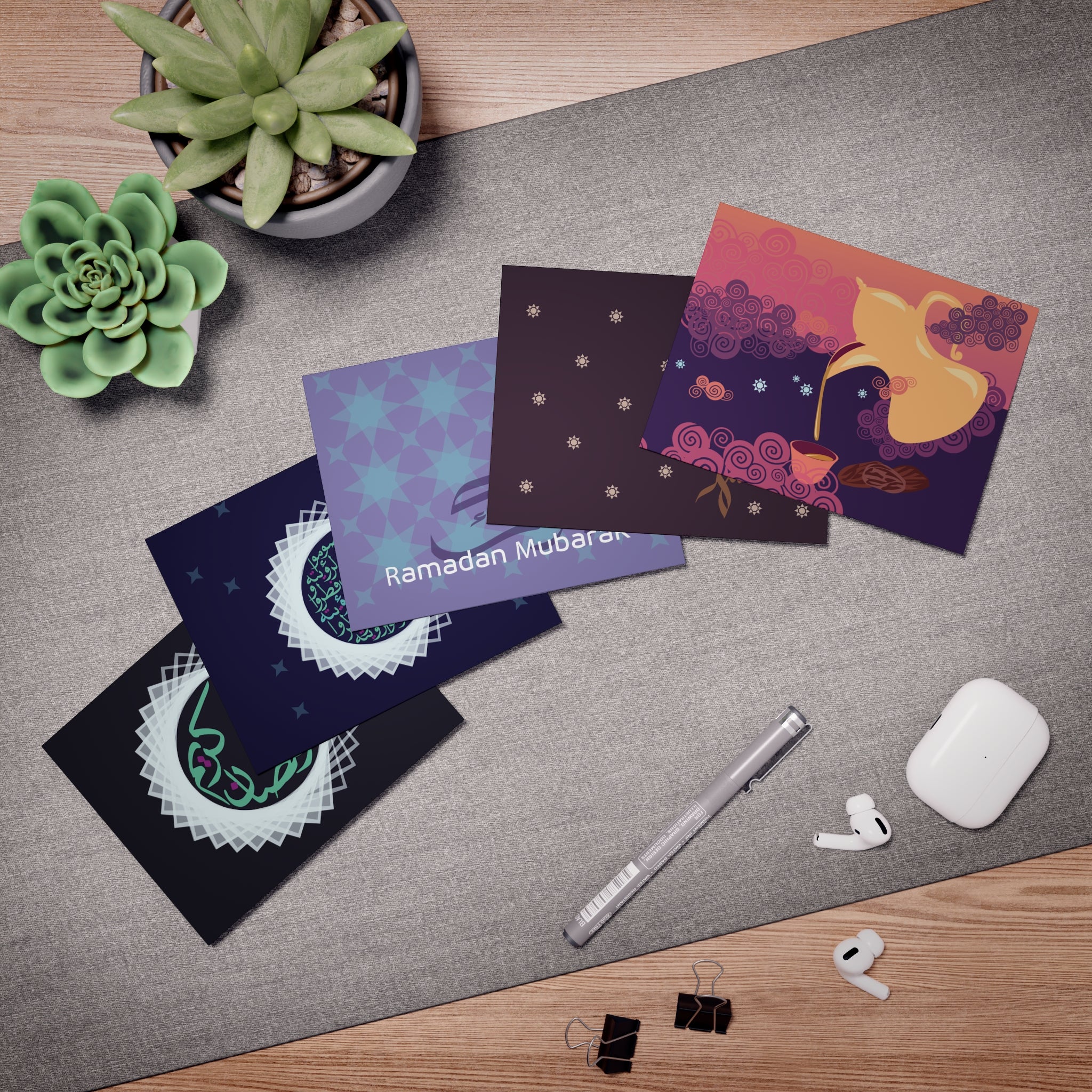 Ramadan Nights | 5-Pack of Luxe Greeting cards