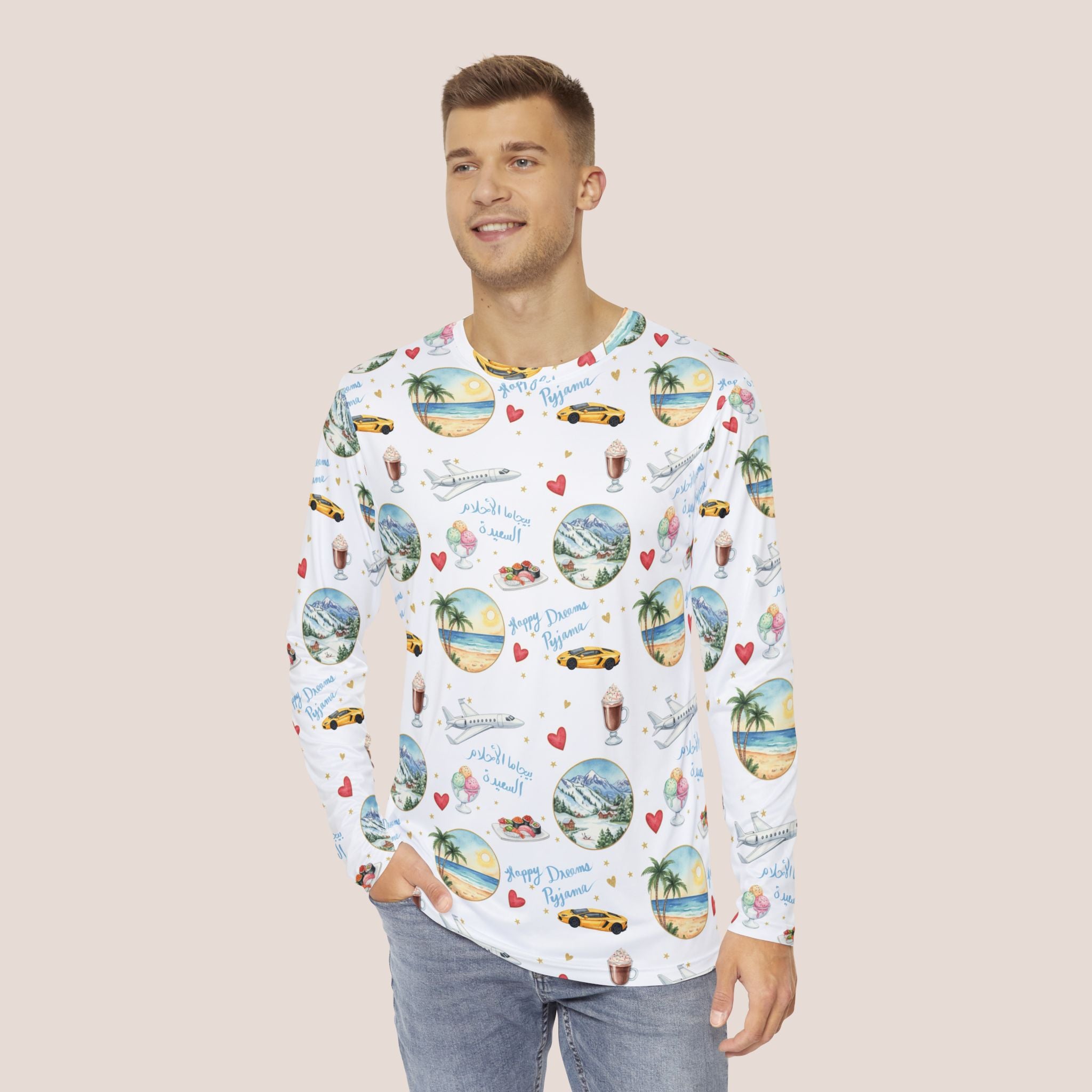 Dreaming of Vacation Men’s Pyjama Top